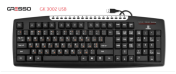 Клавіатура Gresso GK3002U Multimedia USB silver/black